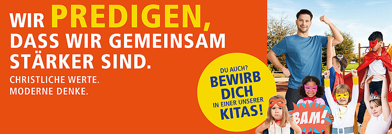 Jetzt bewerben für unsere Kitas!