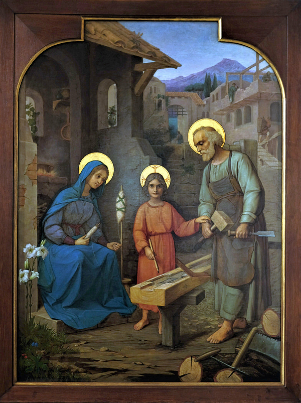 Robert Hieronymi "Heilige Familie bei der Arbeit"